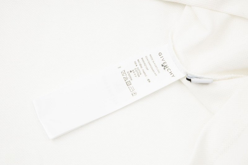 Поло Givenchy With Text Logo On The Collar "White" фото № 6