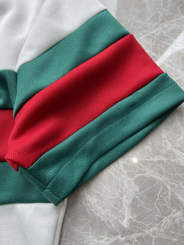 Поло GUCCI Logos Color Print "White/Green/Red" фото № 9