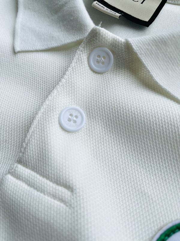 Поло GUCCI Logos Color Print "White/Green/Red" фото № 7