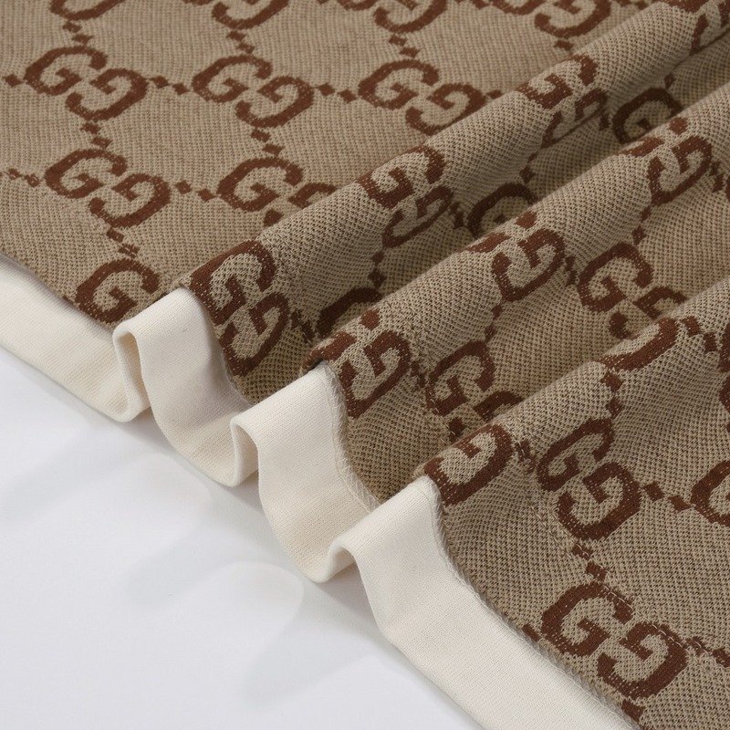 Поло Gucci Without Print On The Back "Cream/Brown" фото № 4