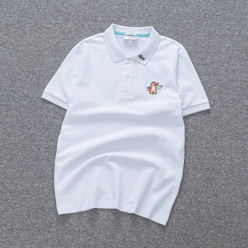 Поло Lacoste Beach Crocodile "White" фото № 2