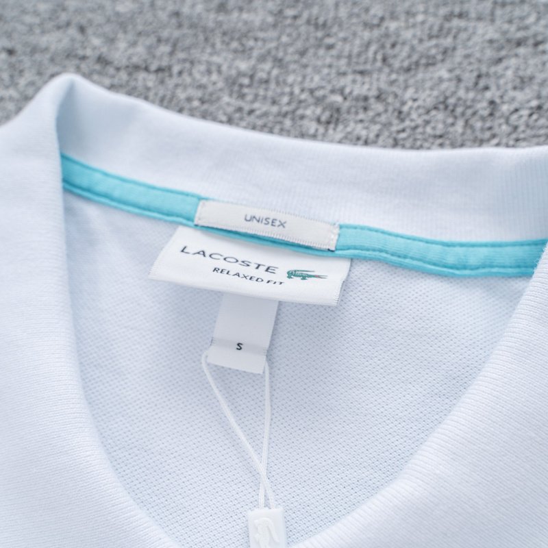 Поло Lacoste Beach Crocodile "White" фото № 3