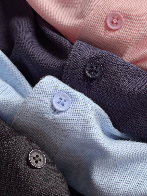 Поло Lacoste Very Small Crocodile Logo "Blue" фото № 4