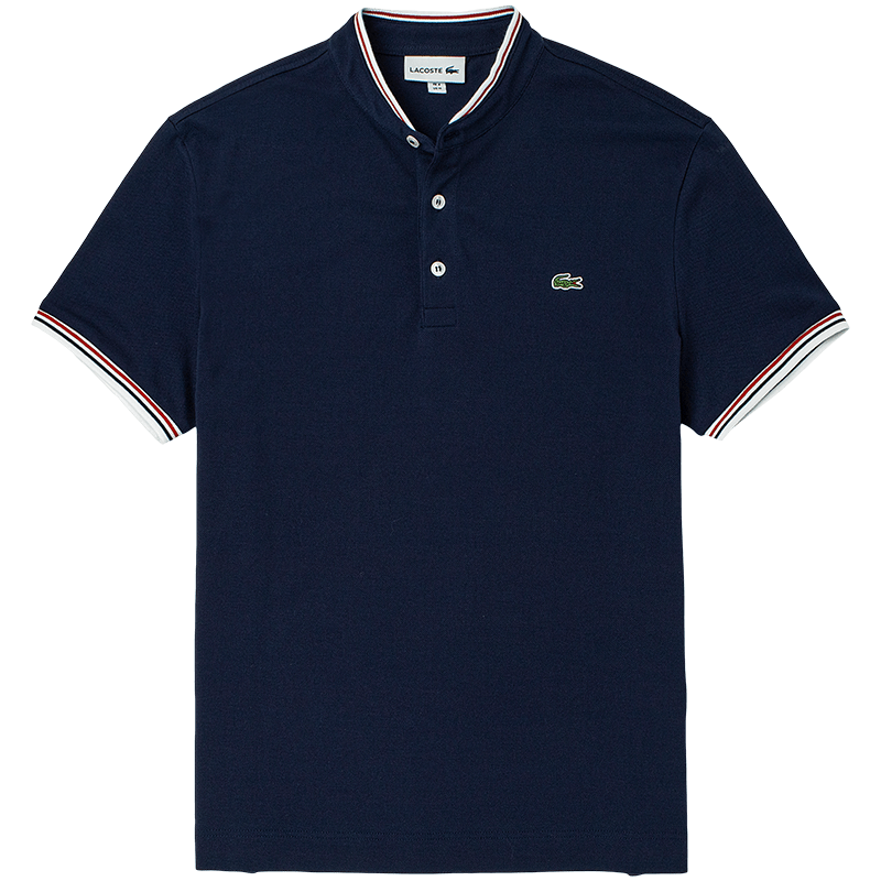 Поло Lacoste Stripes "Blue" фото № 7