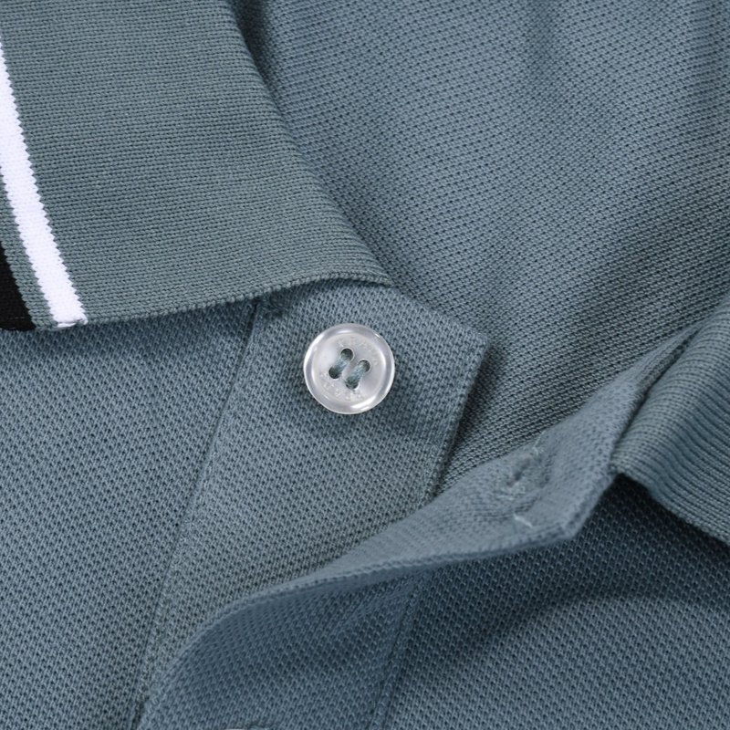 Поло Prada With Black Text Stripe "Blue/Gray" фото № 4