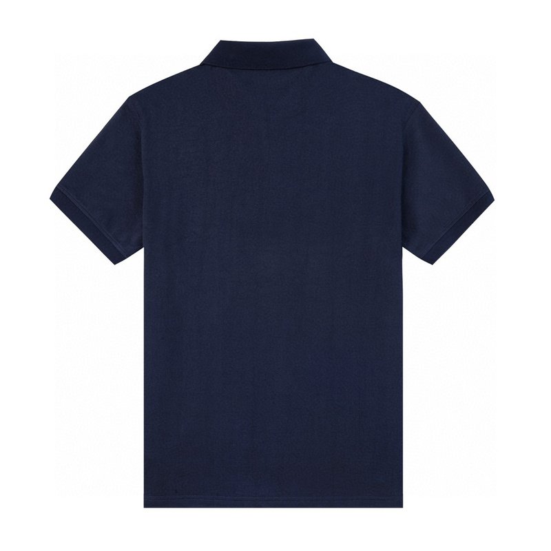 Поло Zegna Solid Color With Logo "Blue/Black" фото № 4