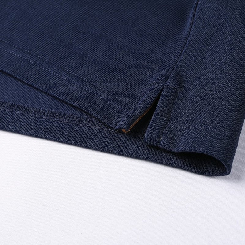 Поло Zegna Solid Color With Logo "Blue/Black" фото № 2
