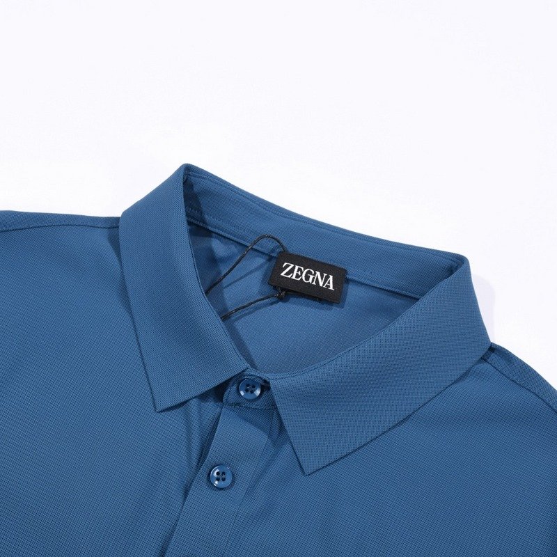 Поло Zegna With Small Logo Brand "Blue" фото № 2