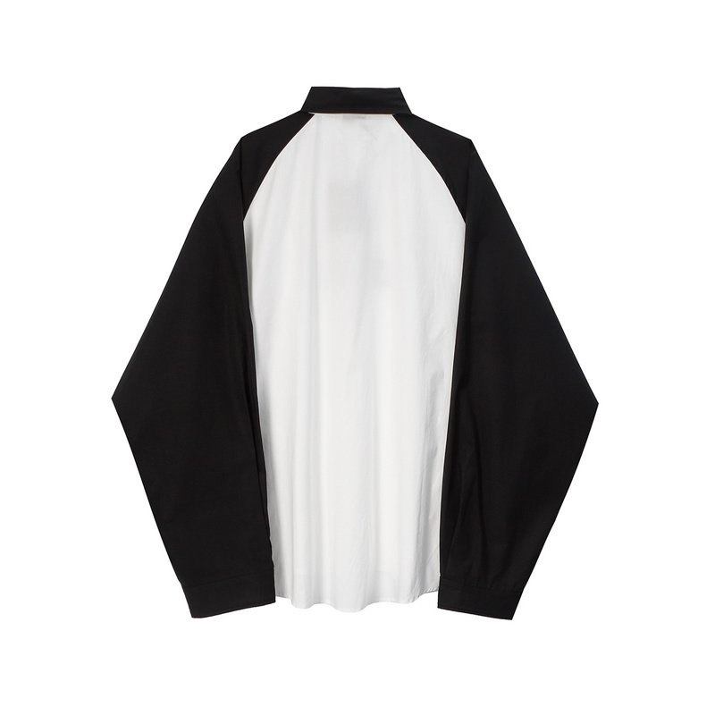 Рубашка Balenciaga With The Logo In The Center "Black/White" фото № 7