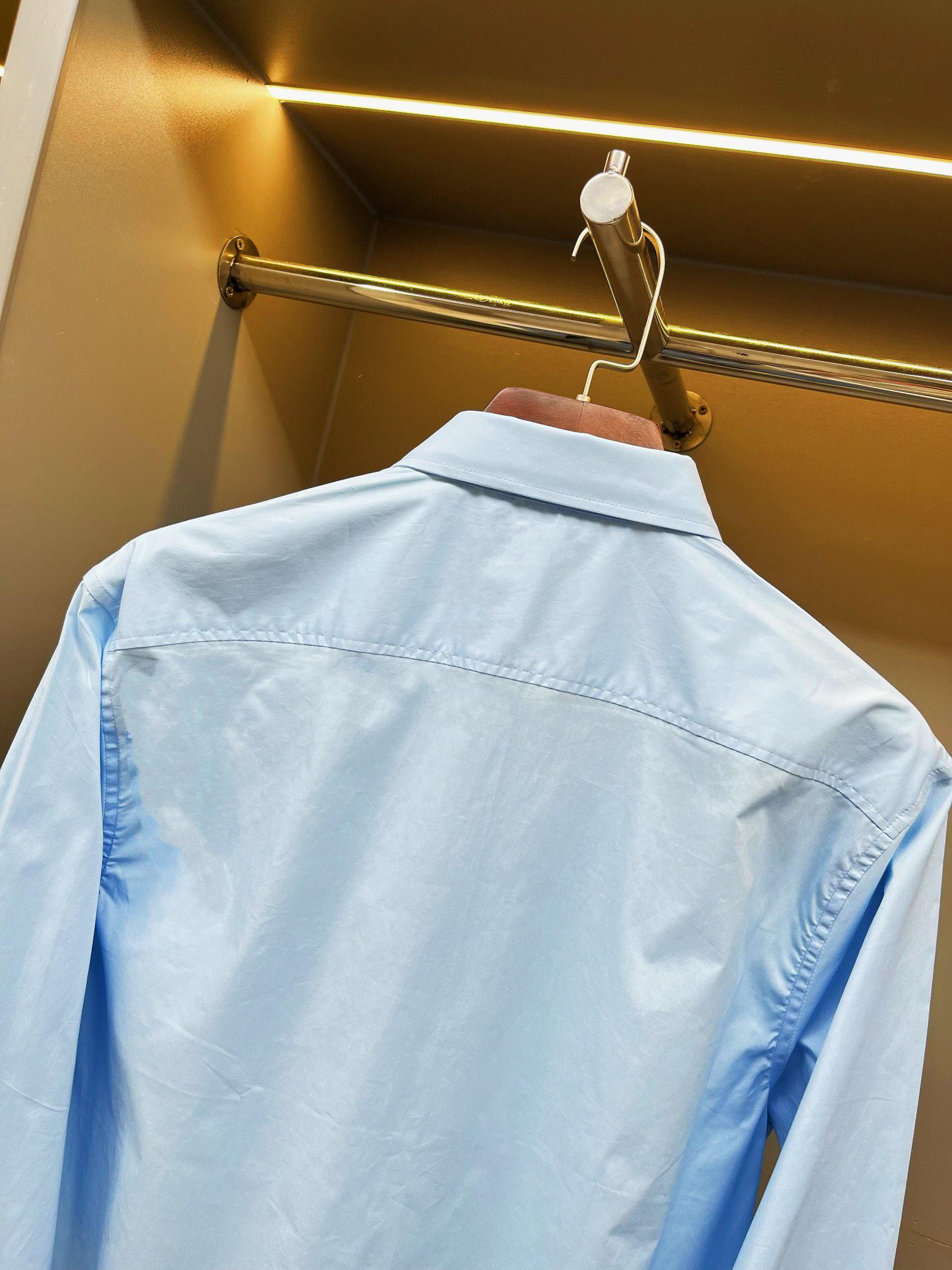 Рубашка Burberry Clear Frontisde Print Horse And Warrior "Blue" фото № 6