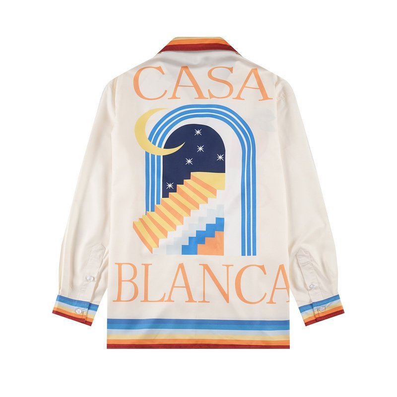 Рубашка Casablanca Stairs To The Starry Sky "White" фото № 2