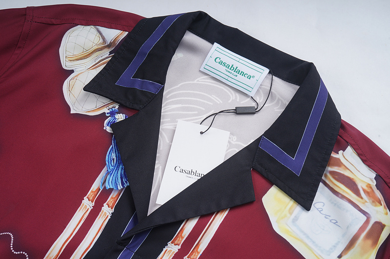 Рубашка Casablanca Female Print "Burgundy" фото № 7