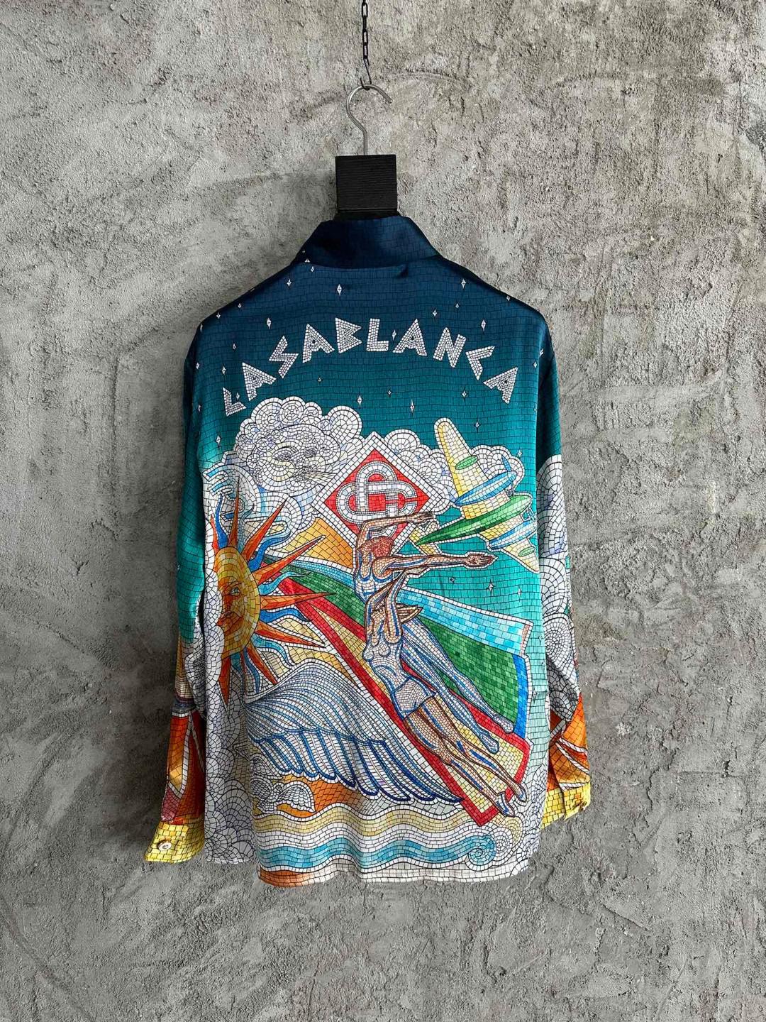 Рубашка Casablanca The Greek God "Green" фото № 2