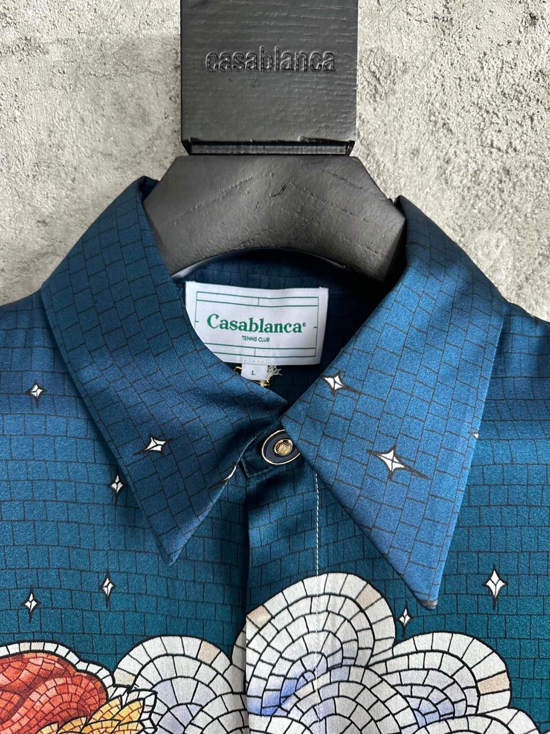 Рубашка Casablanca The Greek God "Green" фото № 4