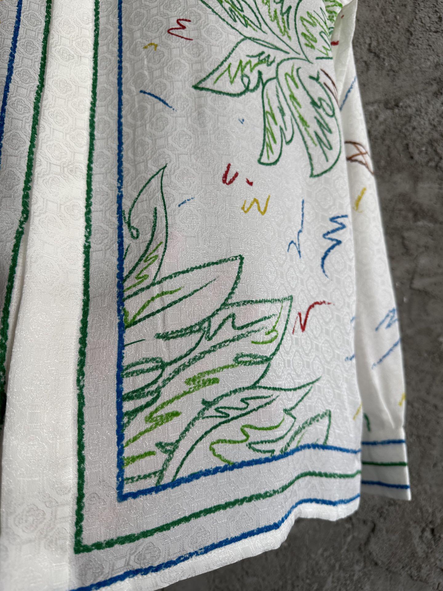 Рубашка Casablanca Three Flags Tennis Camel "White" фото № 3