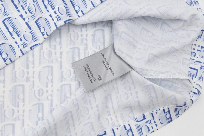 Рубашка Christian Dior Branded "Blue/White" фото № 3