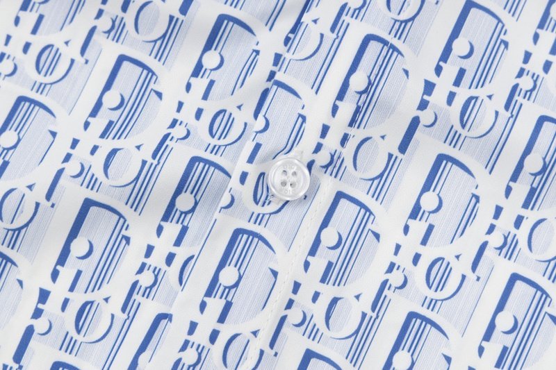 Рубашка Christian Dior Branded "Blue/White" фото № 8