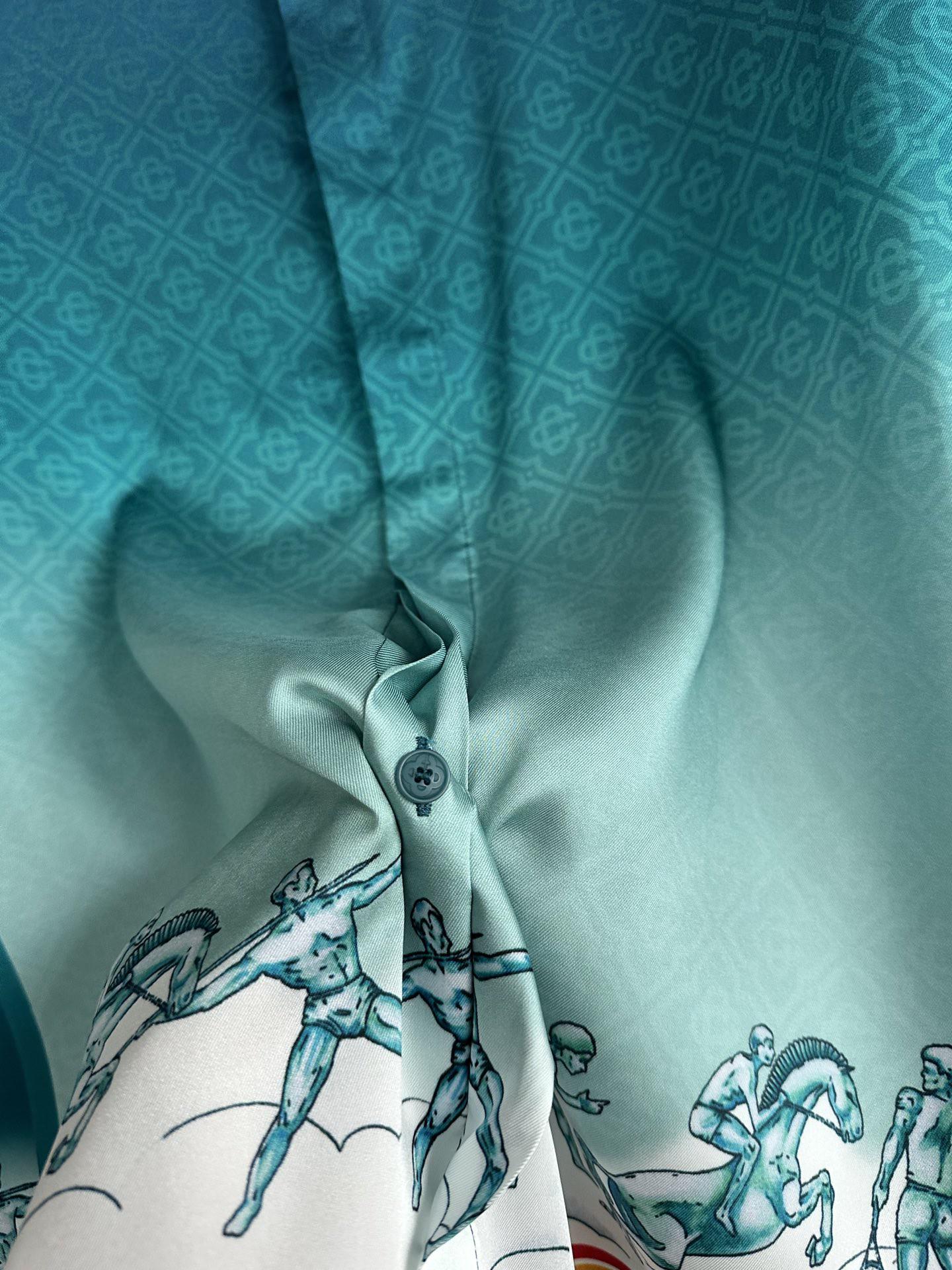 Рубашка Casablanca Olimpic Games Greece "Blue" фото № 5