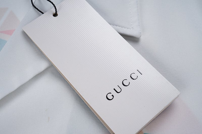 Рубашка Gucci Big Back Logo Print "White" фото № 5