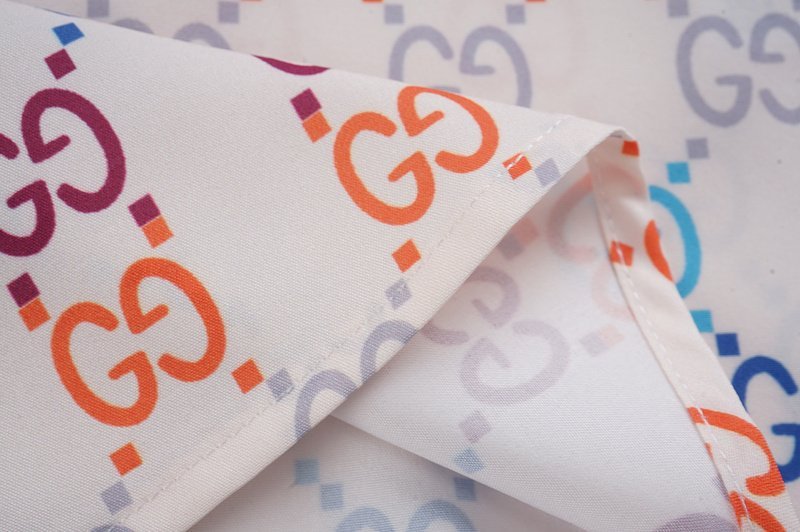 Рубашка Gucci Coloured Chained Letters "White" фото № 5