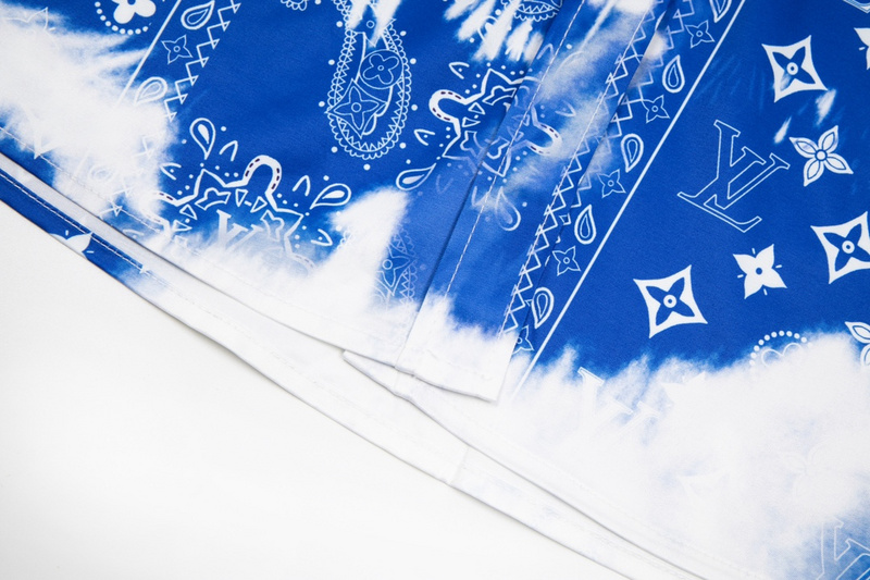 Рубашка Louis Vuitton Brand Patterns "Blue/White" фото № 5