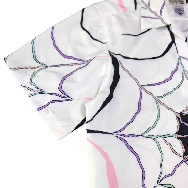 Рубашка Wacko Maria Cobweb "White" фото № 8