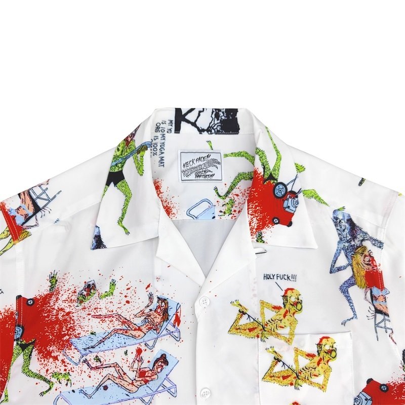 Рубашка Wacko Maria Chaos "White" фото № 2