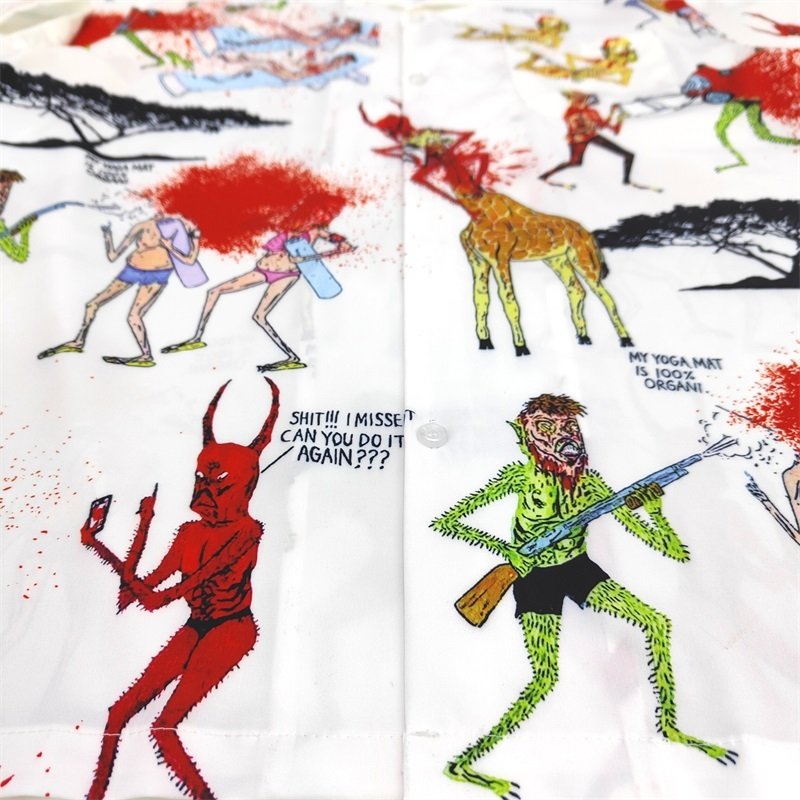 Рубашка Wacko Maria Chaos "White" фото № 3