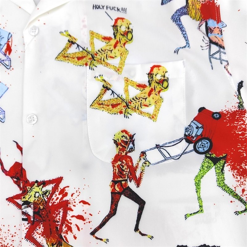 Рубашка Wacko Maria Chaos "White" фото № 4