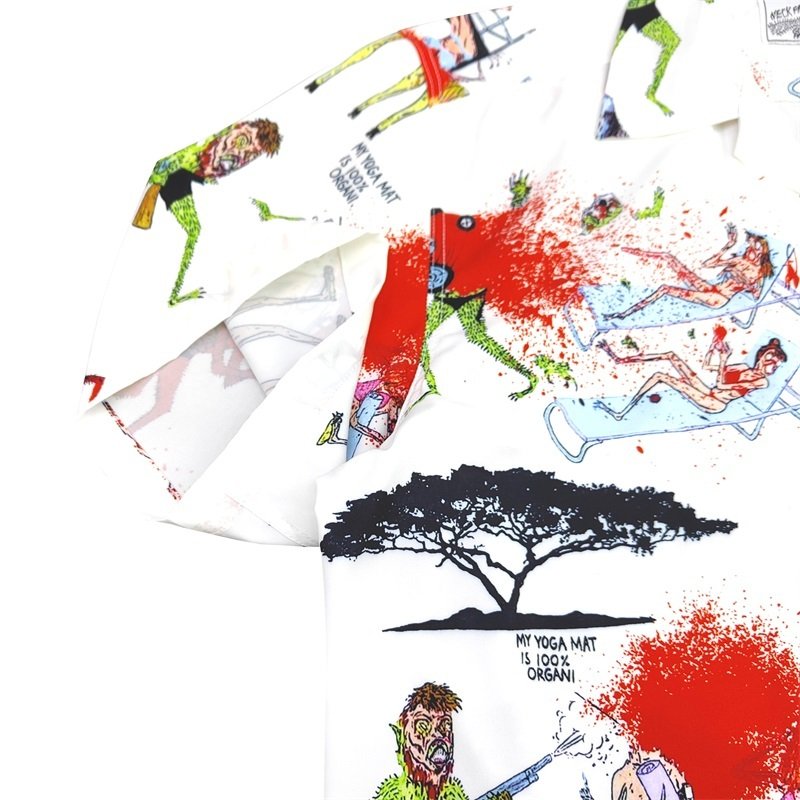 Рубашка Wacko Maria Chaos "White" фото № 6