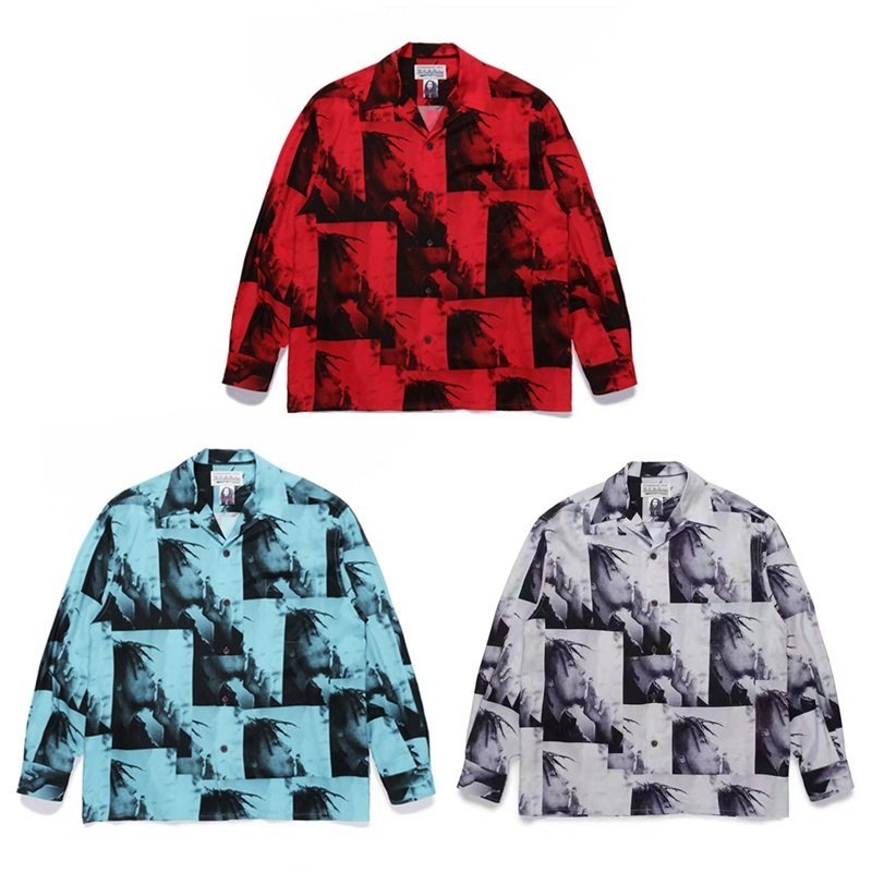 Рубашка Wacko Maria With Photo Of Bob Marley "Gray" фото № 2