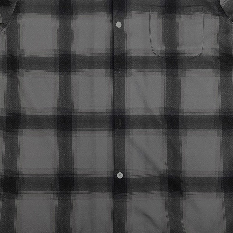 Рубашка Wacko Maria Open Collar "Gray/Black" фото № 5