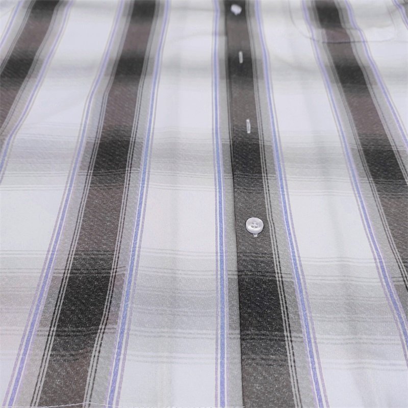 Рубашка Wacko Maria In Style Buffalo "Gray/White/Blue" фото № 5