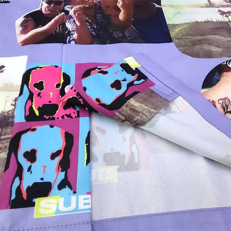 Рубашка Wacko Maria With Clippings "Violet" фото № 3