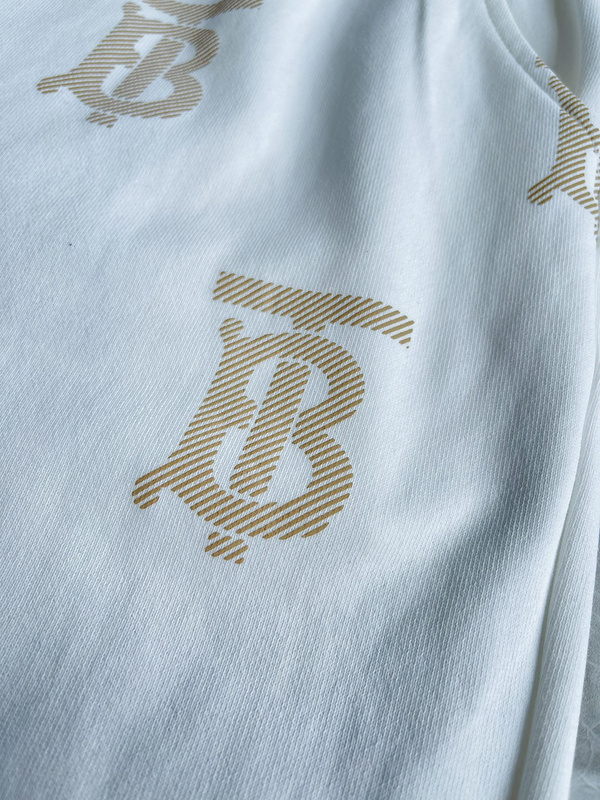 Шорты Burberry Lots of Logo "White" фото № 2
