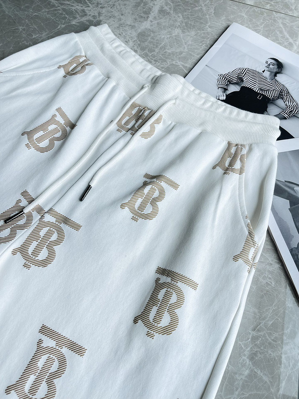 Шорты Burberry Lots of Logo "White" фото № 6