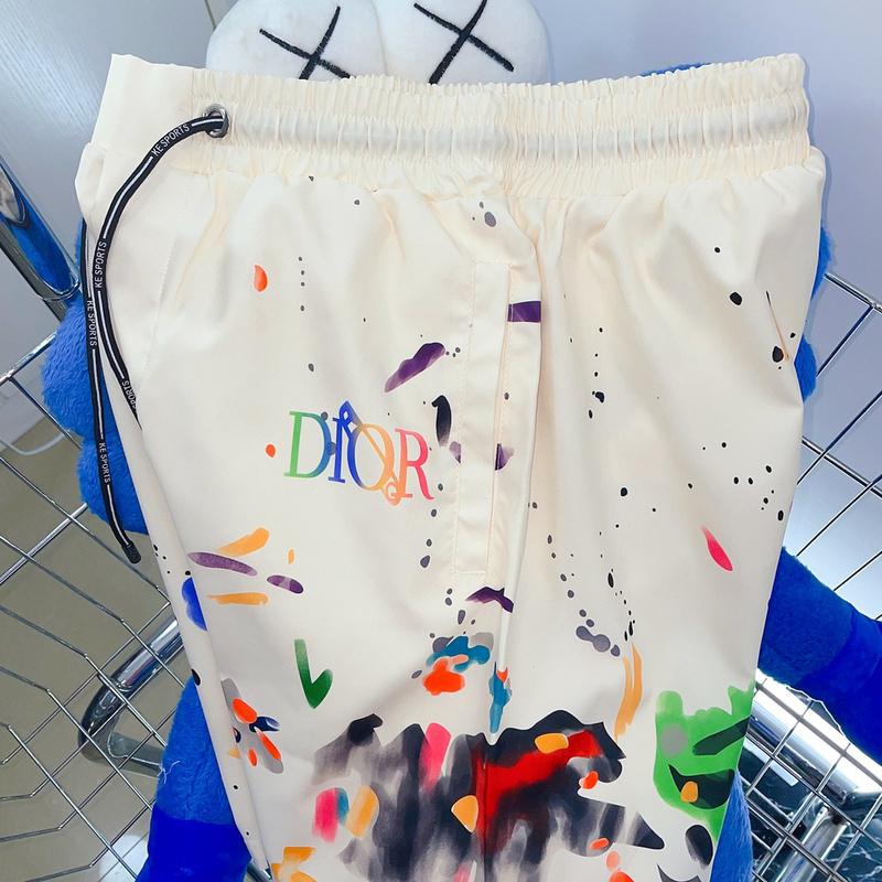 Шорты Christian Dior Colorful Spots And Logo "Beige" фото № 6