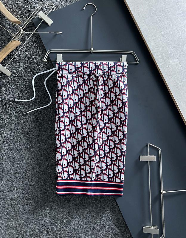 Шорты Christian Many Red And Black Logos Dior "White" фото № 8