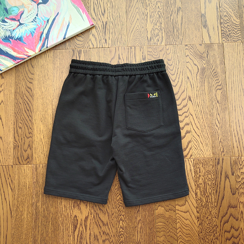 Шорты Fendi Big Logo Brands "Black" фото № 6