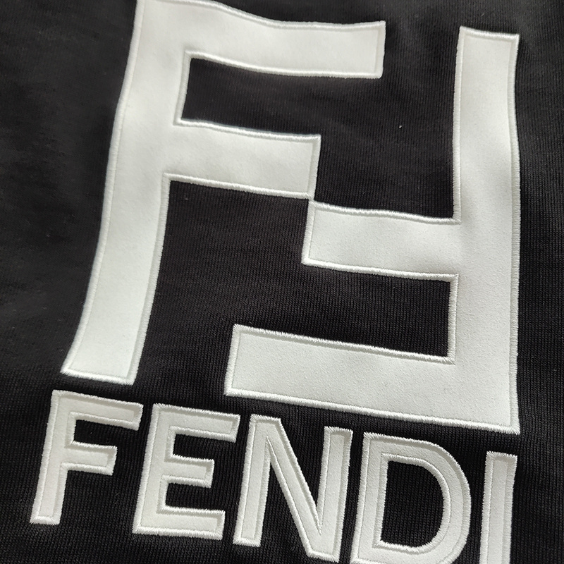 Шорты Fendi Big Logo Brands "Black" фото № 4