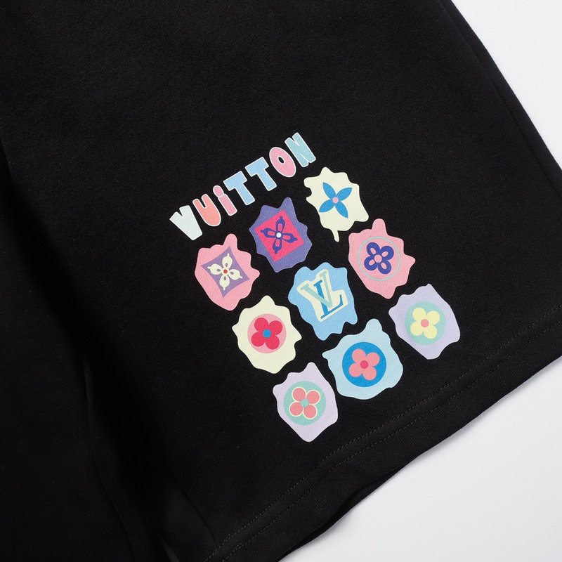 Шорты Louis Vuitton 9 Emblems "Black" фото № 2