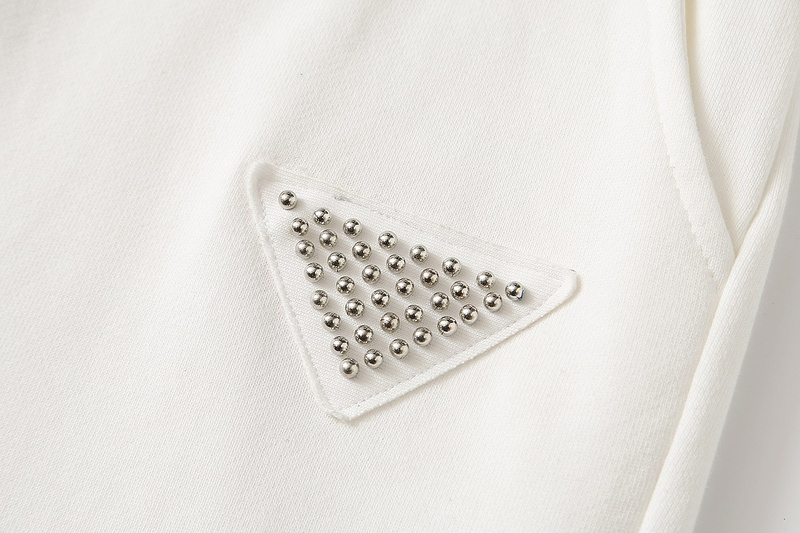 Шорты Prada Logo With Beads "White" фото № 3