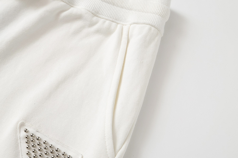 Шорты Prada Logo With Beads "White" фото № 4