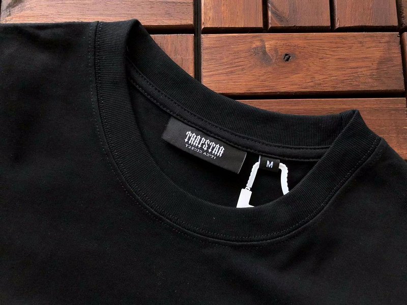 Футболка Trapstar Decorated Front Logo Letters "Black" фото № 7