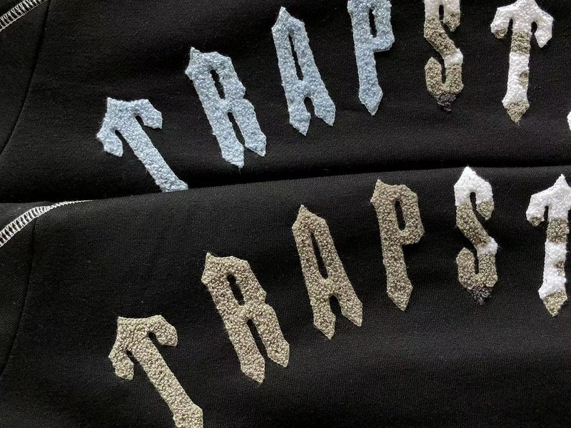Худи Trapstar Decorated By Stripe Along And Embroidered Logo Lettering "Black" фото № 8