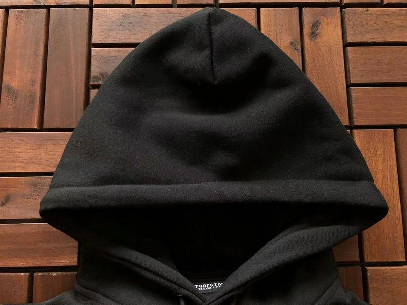 Худи Trapstar Decorated By Stripe Along And Embroidered Logo Lettering "Black" фото № 5