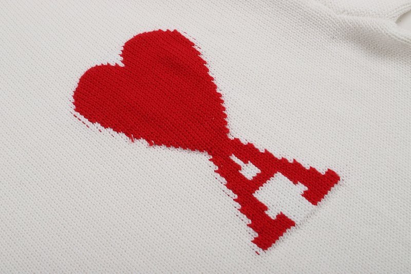 Свитер Amiri Large Logo - Heart And Letter "White" фото № 6