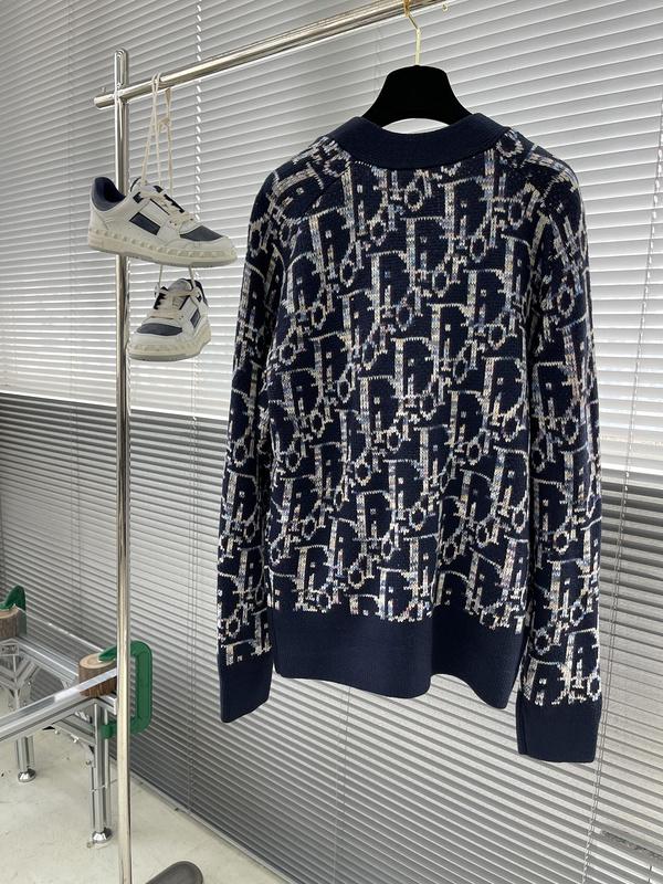 Кардиган Christian Dior Many Logos Dior "Blue" фото № 3