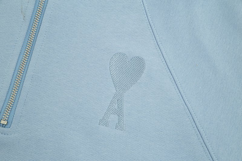 Свитшот Amiri Solid Color With Lock And Logo "Blue" фото № 3