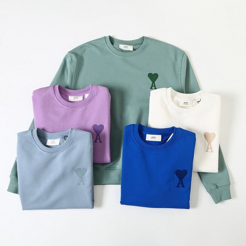 Свитшот Amiri Patch - Heart "Blue" фото № 3